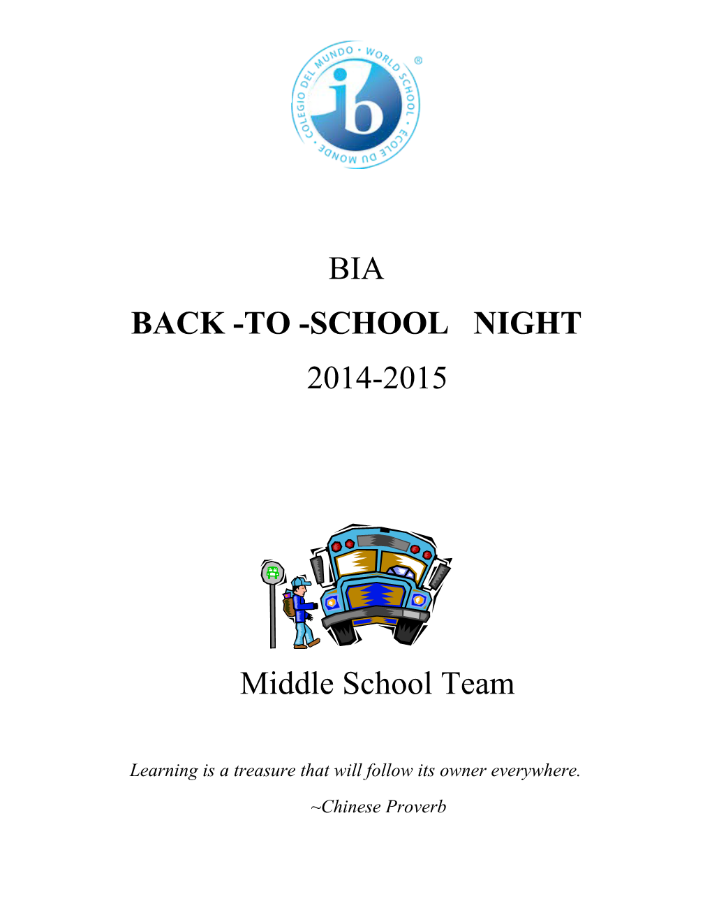 Back -To -School Night s1