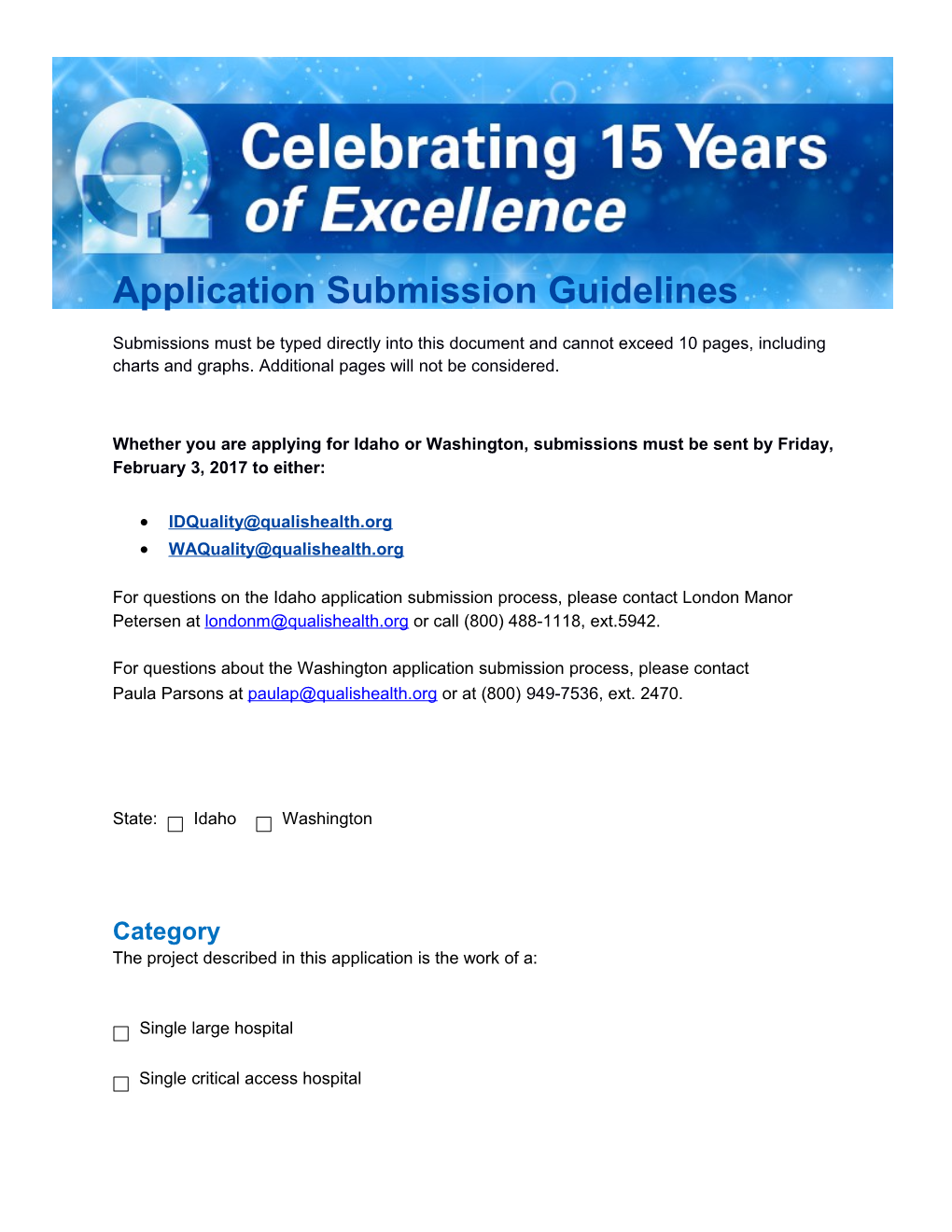 Award of Excellence in Healthcare Quality Application s2