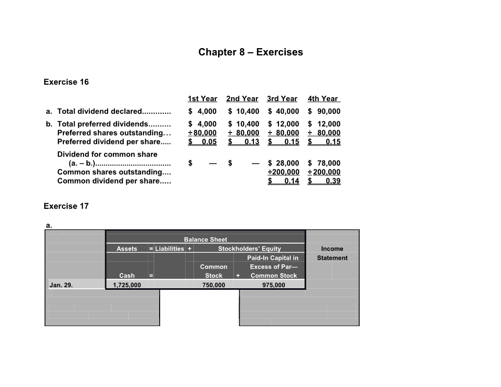 Chapter 8 Exercises