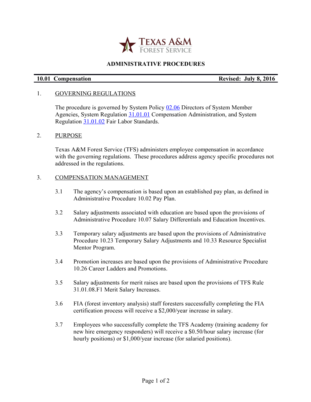 Administrative Procedures s1