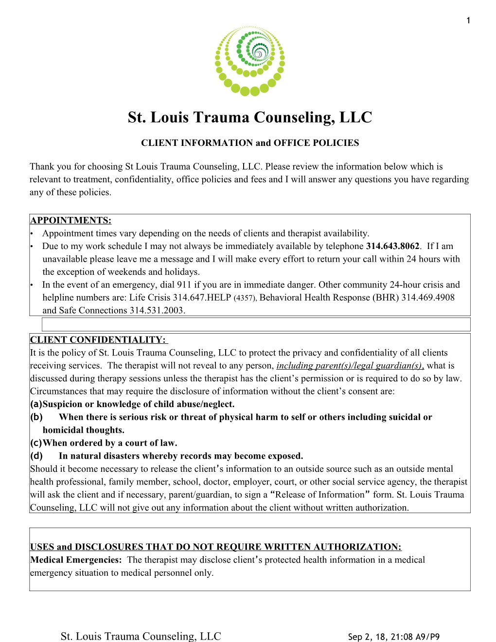 St. Louis Trauma Counseling, LLC