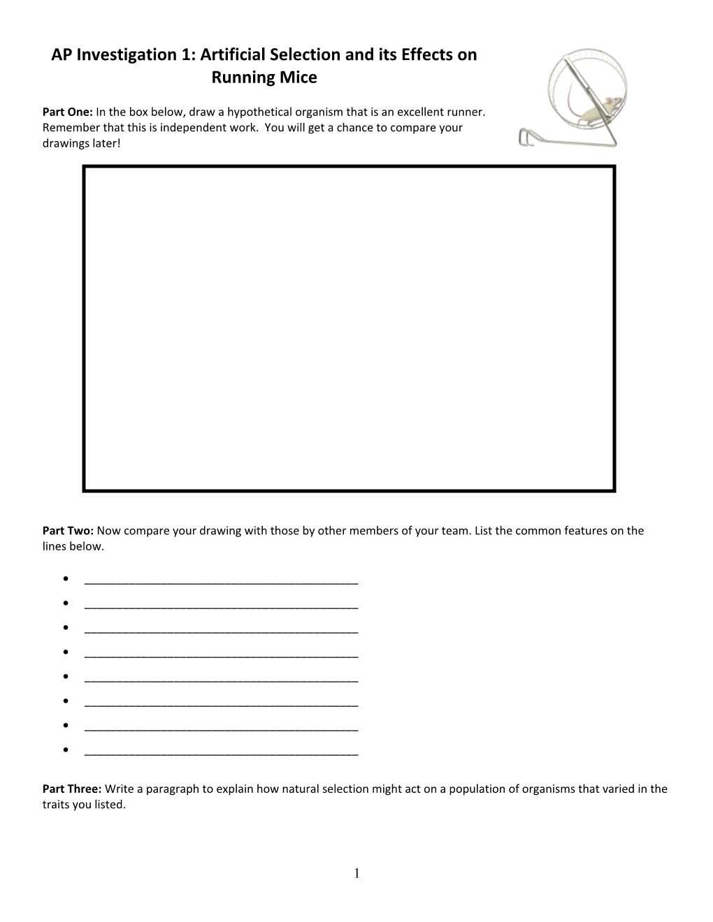 Artificial Selection Lab