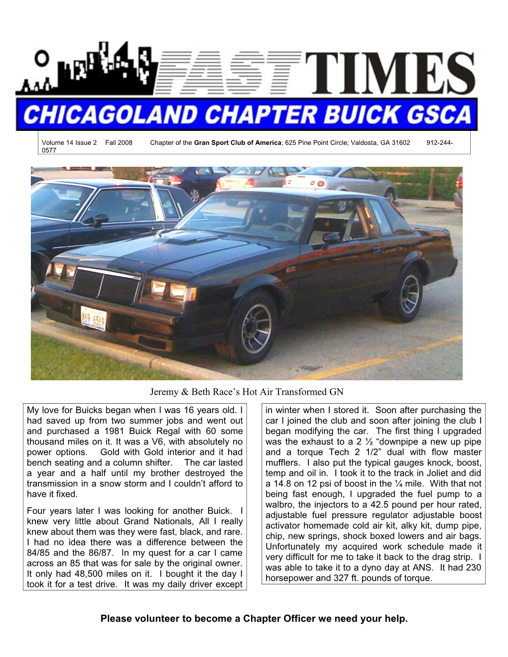 Volume 12 Issue 2 Spring 2007 CHICAGOLAND S FAST TIMES Page 2