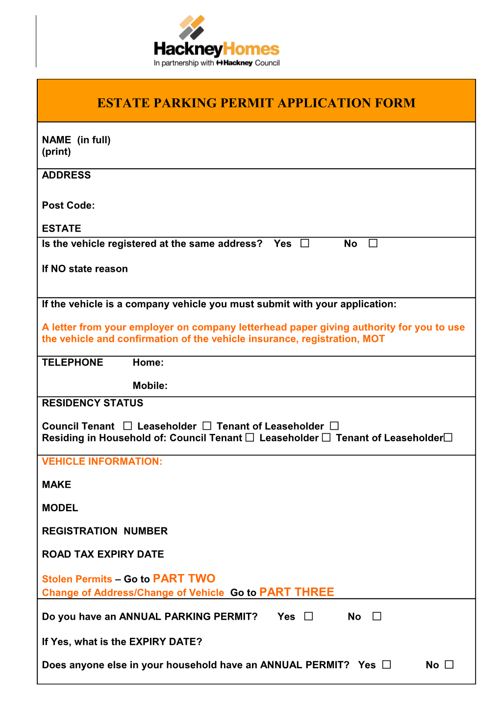 Estate Parking Permits Management