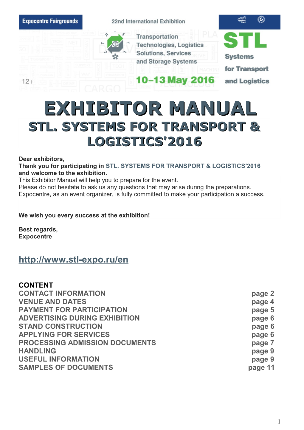 Stl. Systems for Transport & Logistics'2016