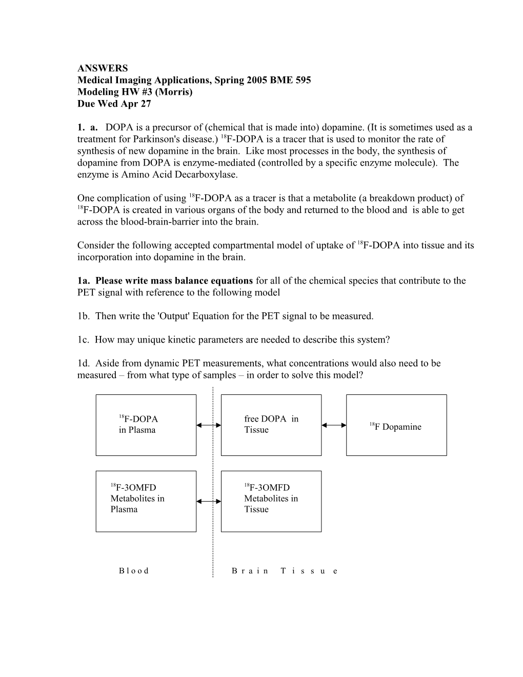 Medical Imaging Applications, Spring 2005 BME 595