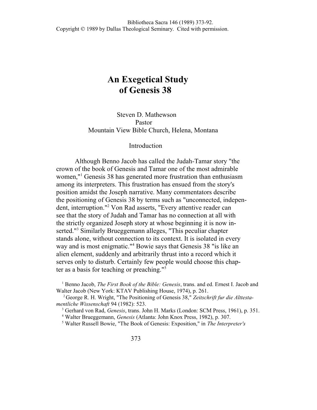 An Exegetical Study