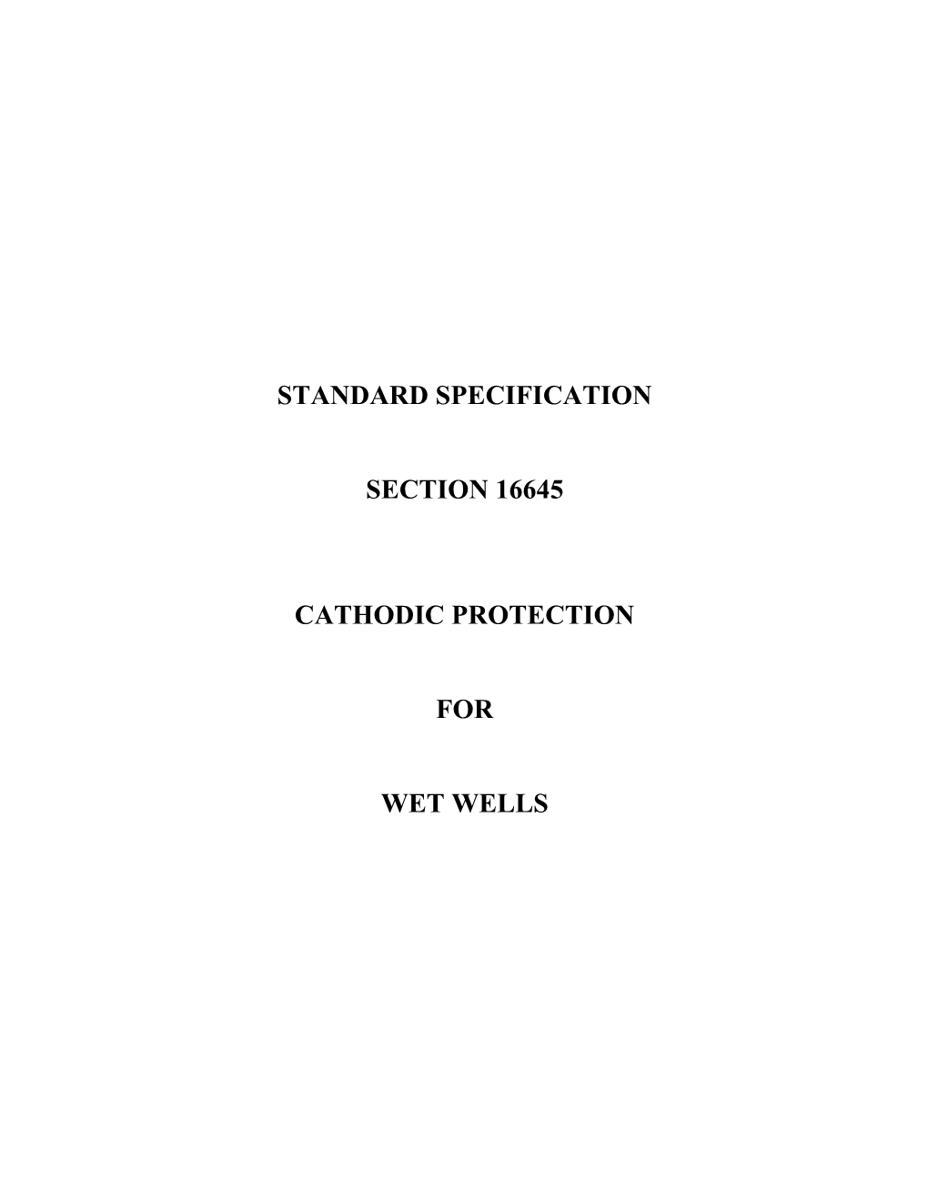 Standard Specification