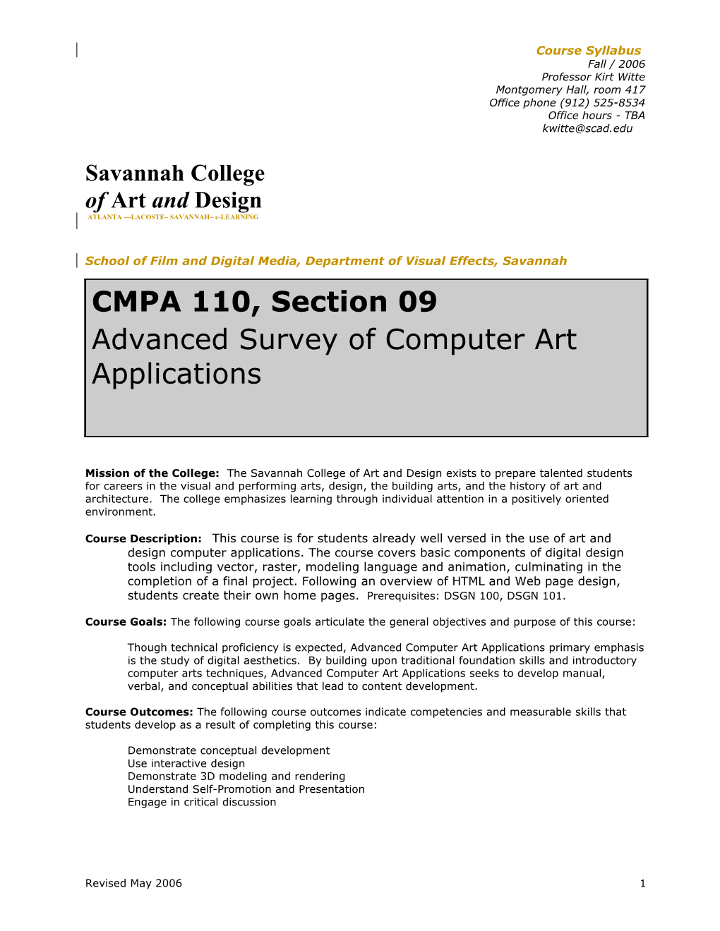 Course Syllabus s4