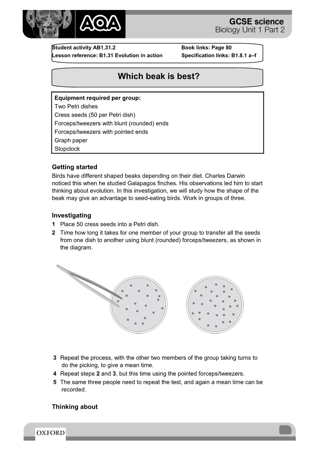 1 Place 50 Cress Seeds Into a Petri Dish