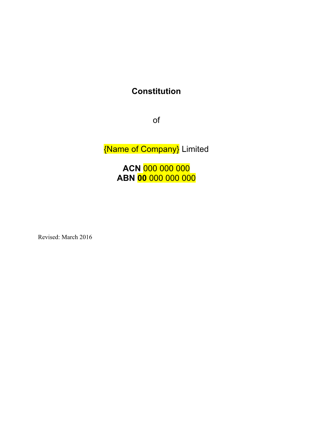 Sample NSX Compliant Constitution