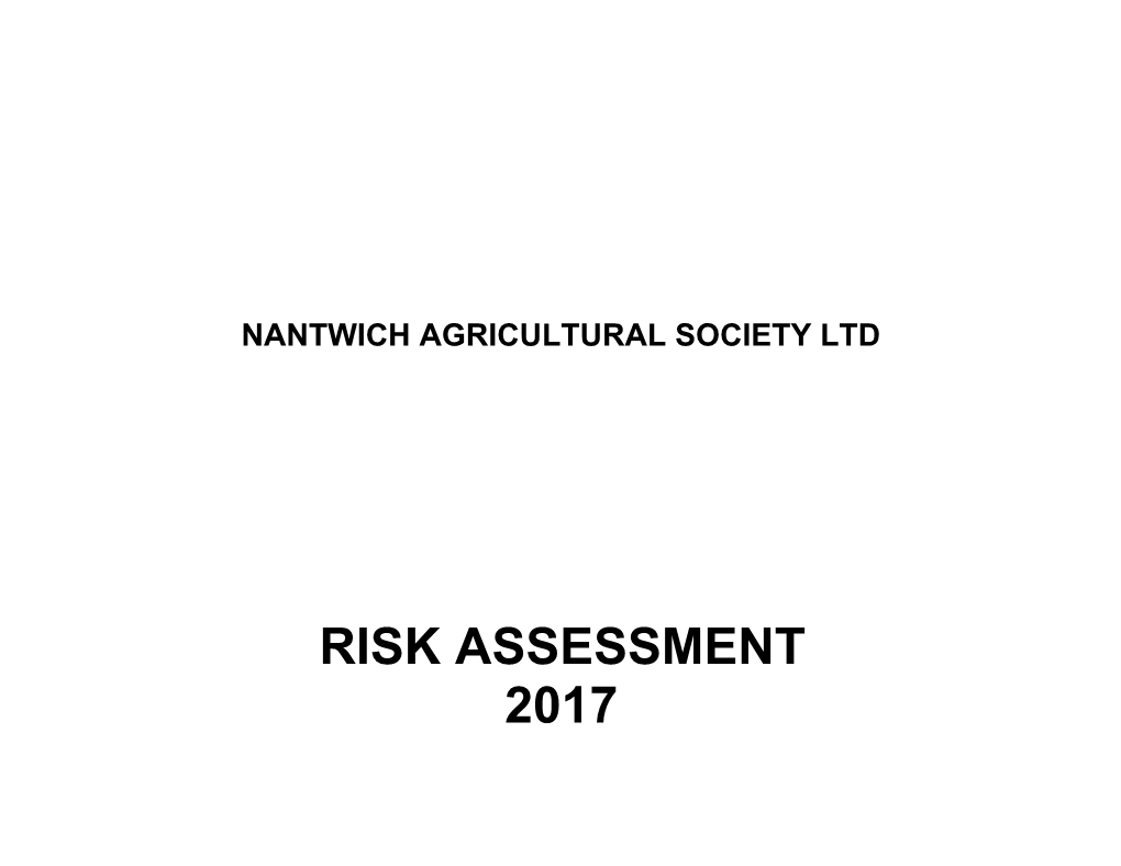 Nantwich Agricultural Society Ltd