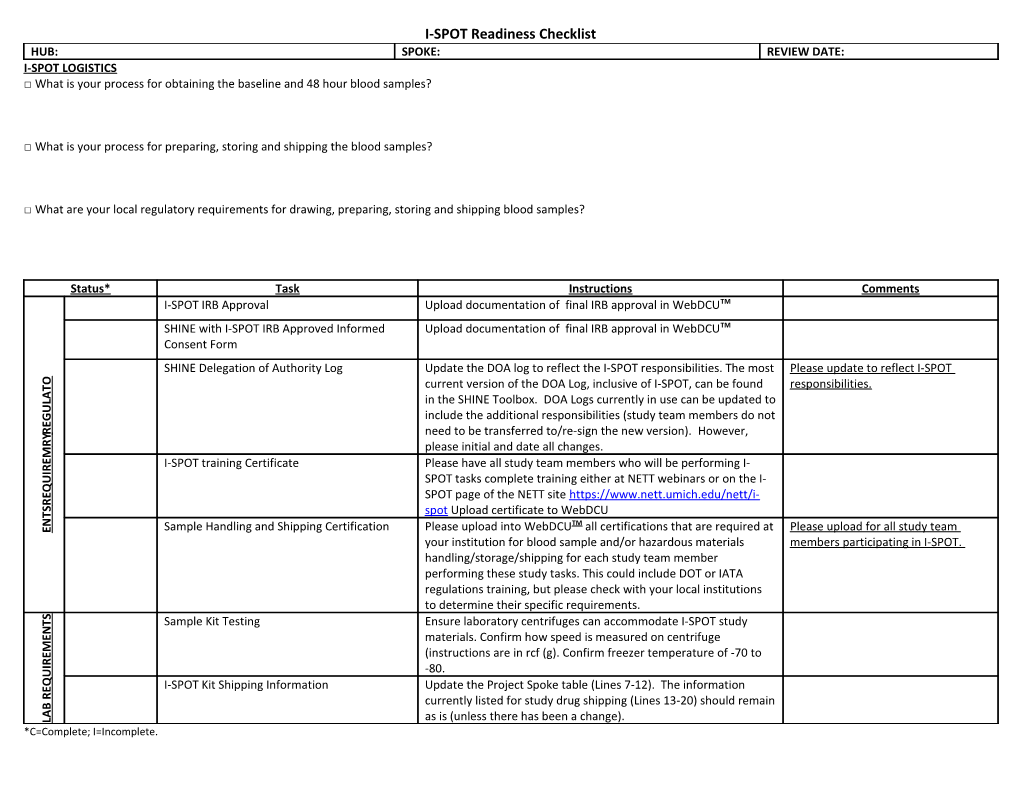 What Is Your Process for Obtaining the Baseline and 48 Hour Blood Samples?