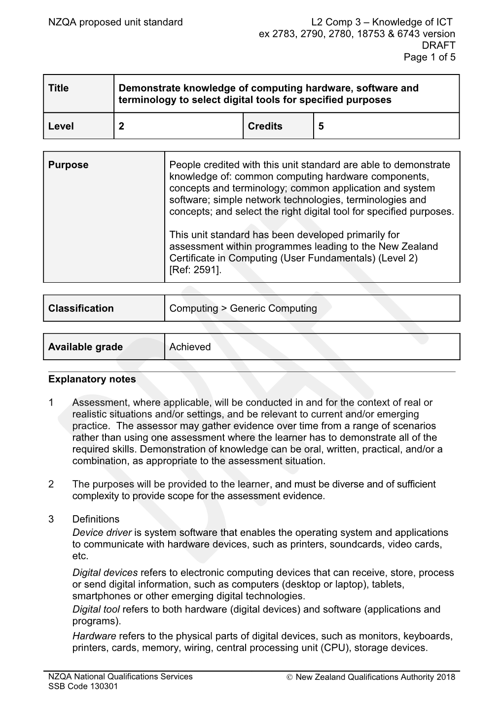 2783 Demonstrate Knowledge of the Components of Personal Computer Systems