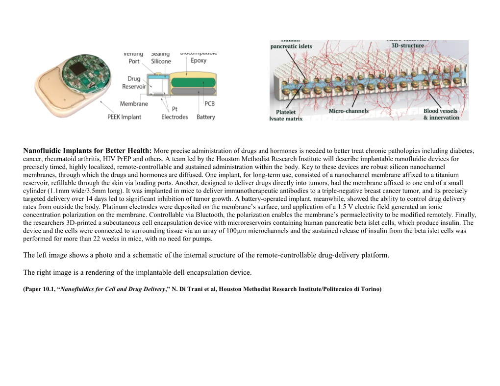 The Right Image Is a Rendering of the Implantable Dell Encapsulation Device