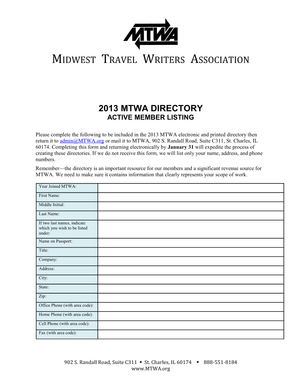 Midwest Travel Writers Association