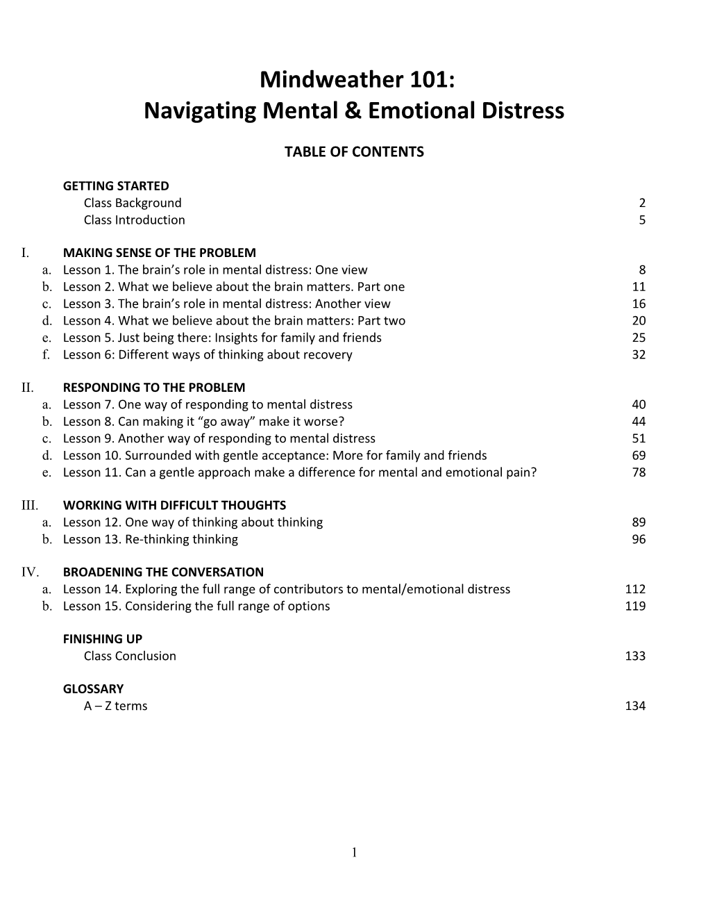 Navigating Mental & Emotional Distress