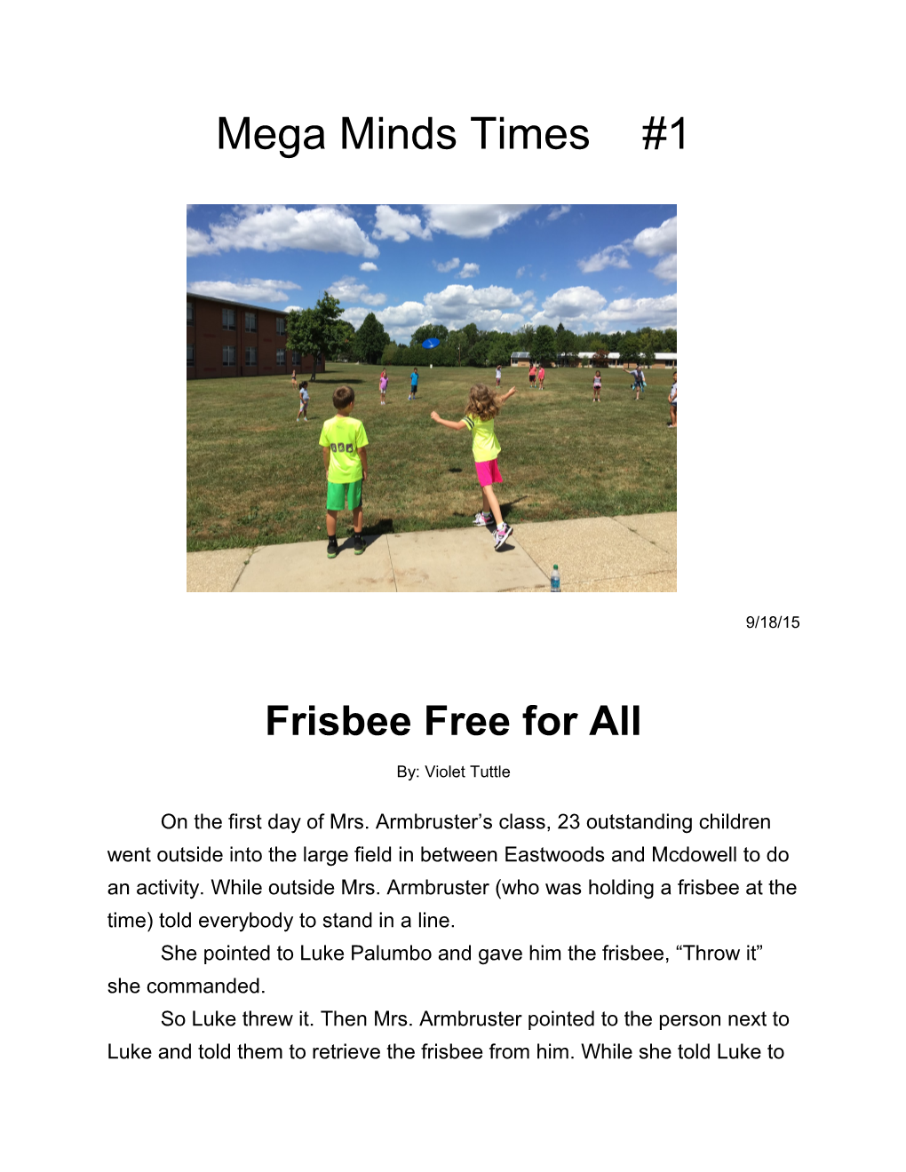 Frisbee Free for All