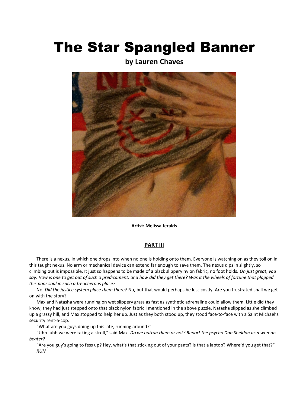 The Star Spangled Banner by Lauren Chaves