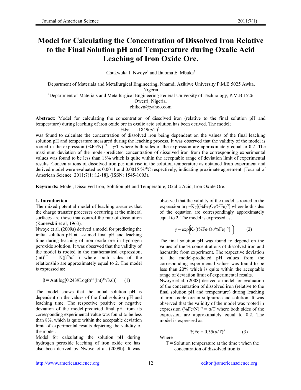 Mathematical Model for Computational Analysis of Volume Shrinkage Resulting from Initial