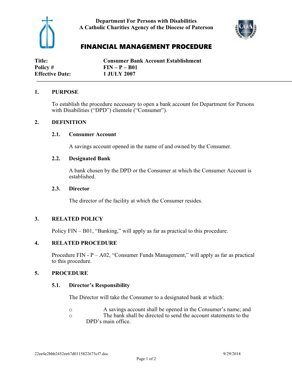 Department for Persons with Disabilities