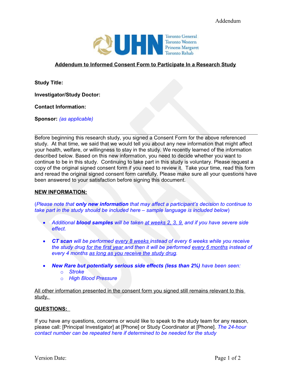 Clinical Trial Involving Drug