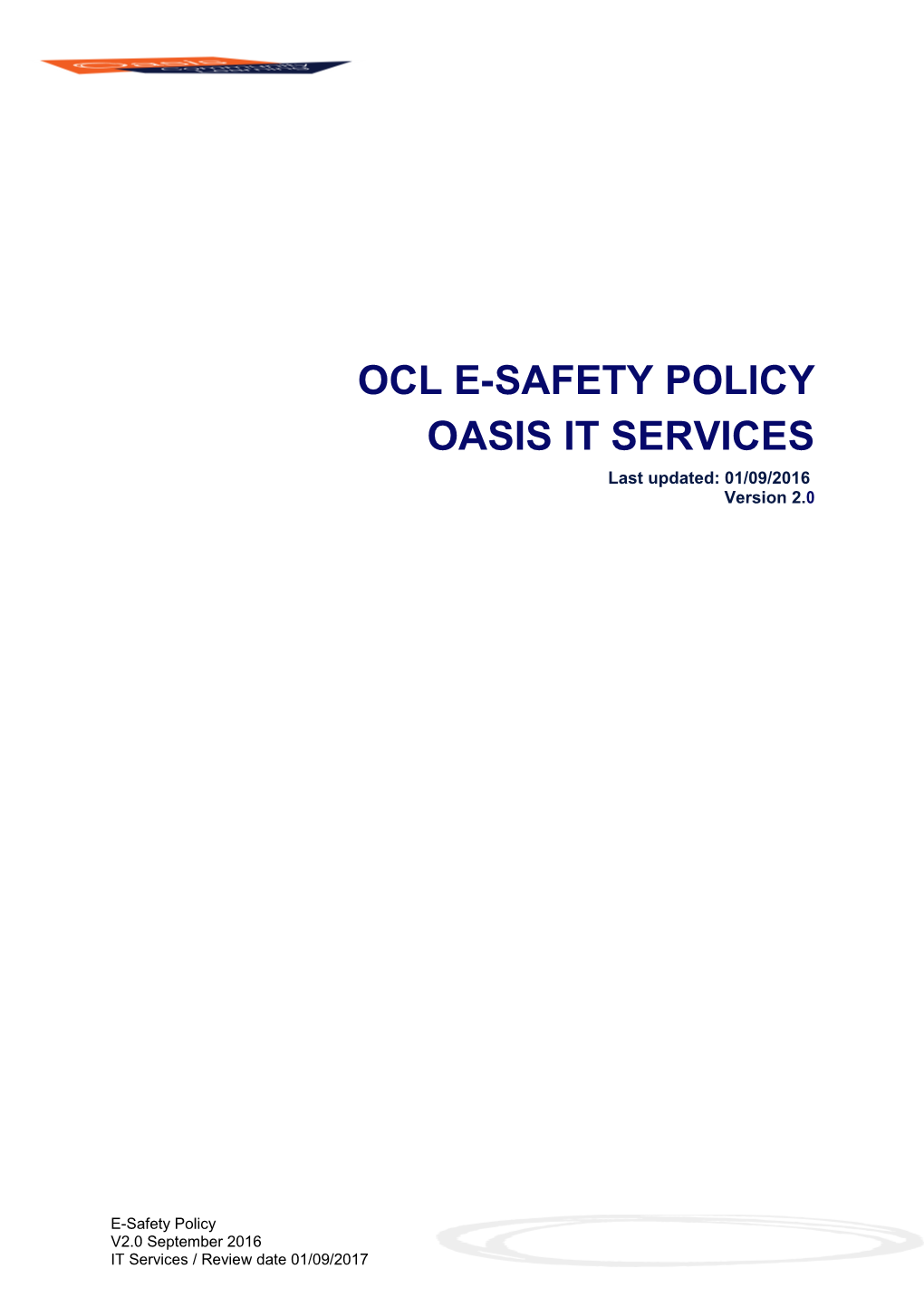 OCL E-Safety Policy