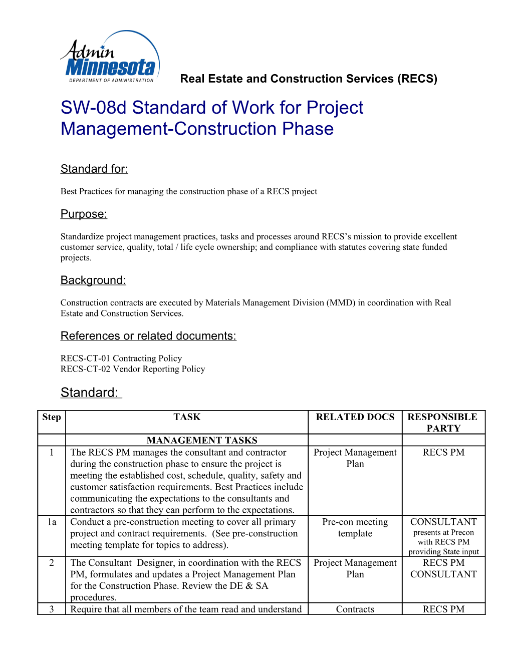 Standard Work for New/Changing Employee Form s1