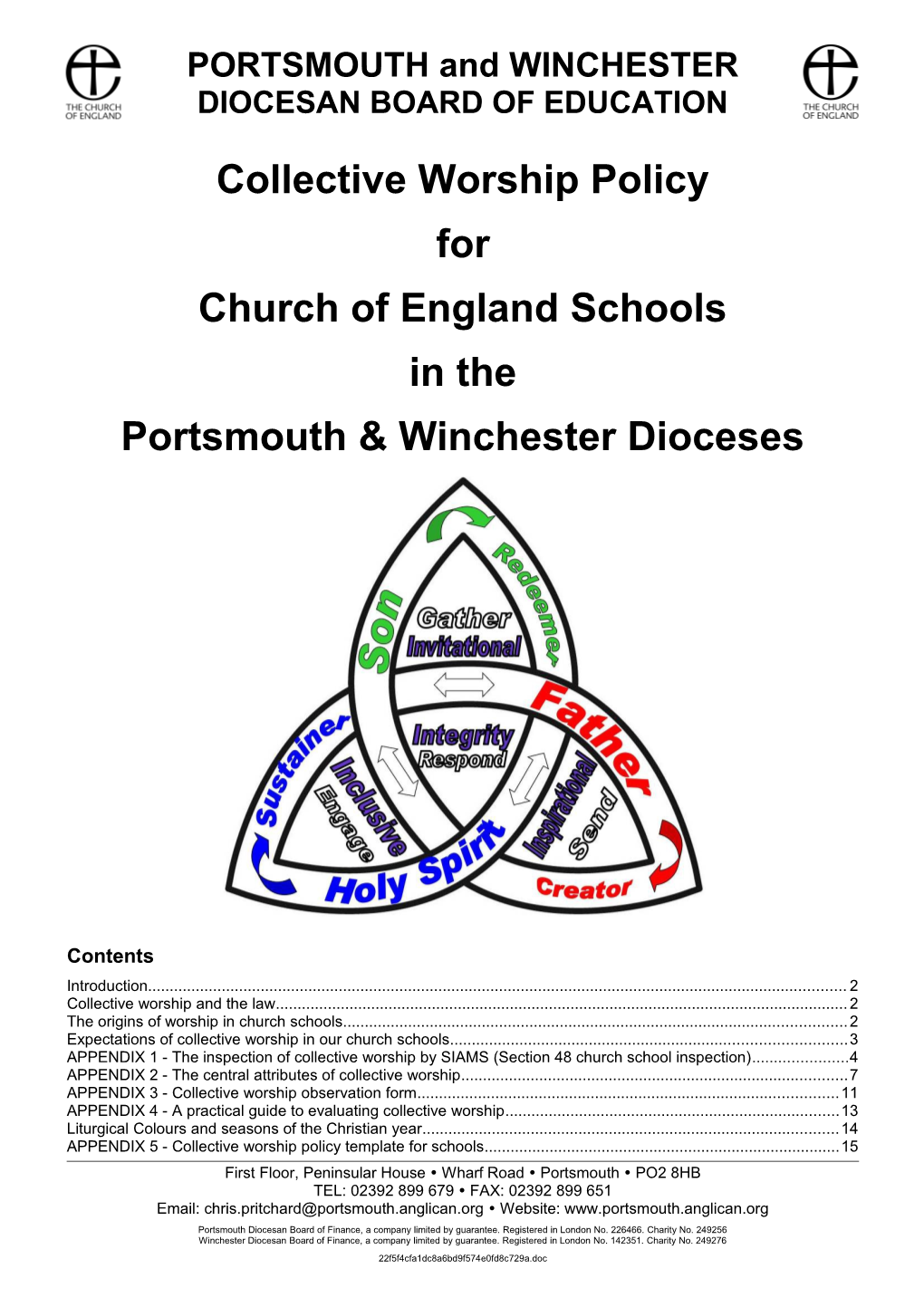 Diocesan Schools Collective Worship Policy 2014