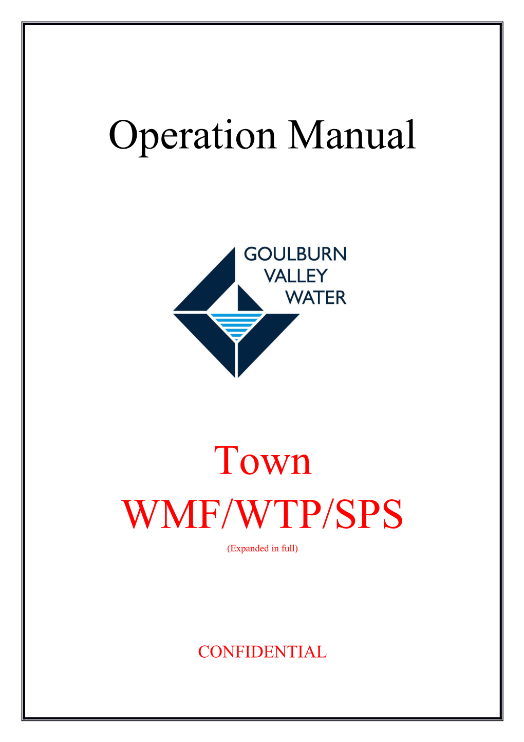 Contractor Template for O & M Manual