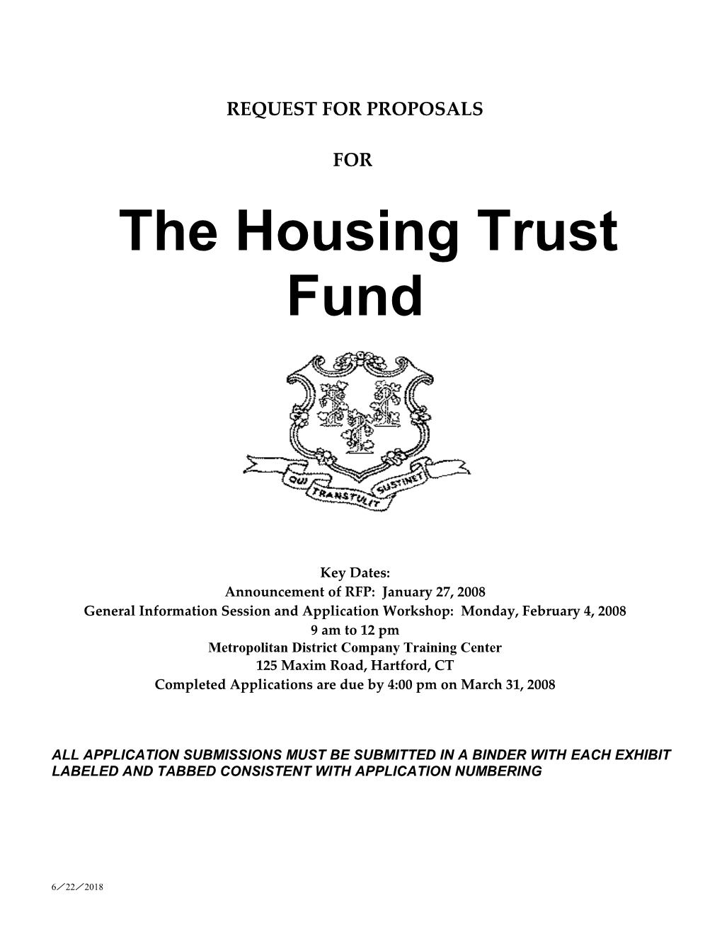 The Housing Trust Fund for Economic Growth and Opportunity Guidelines