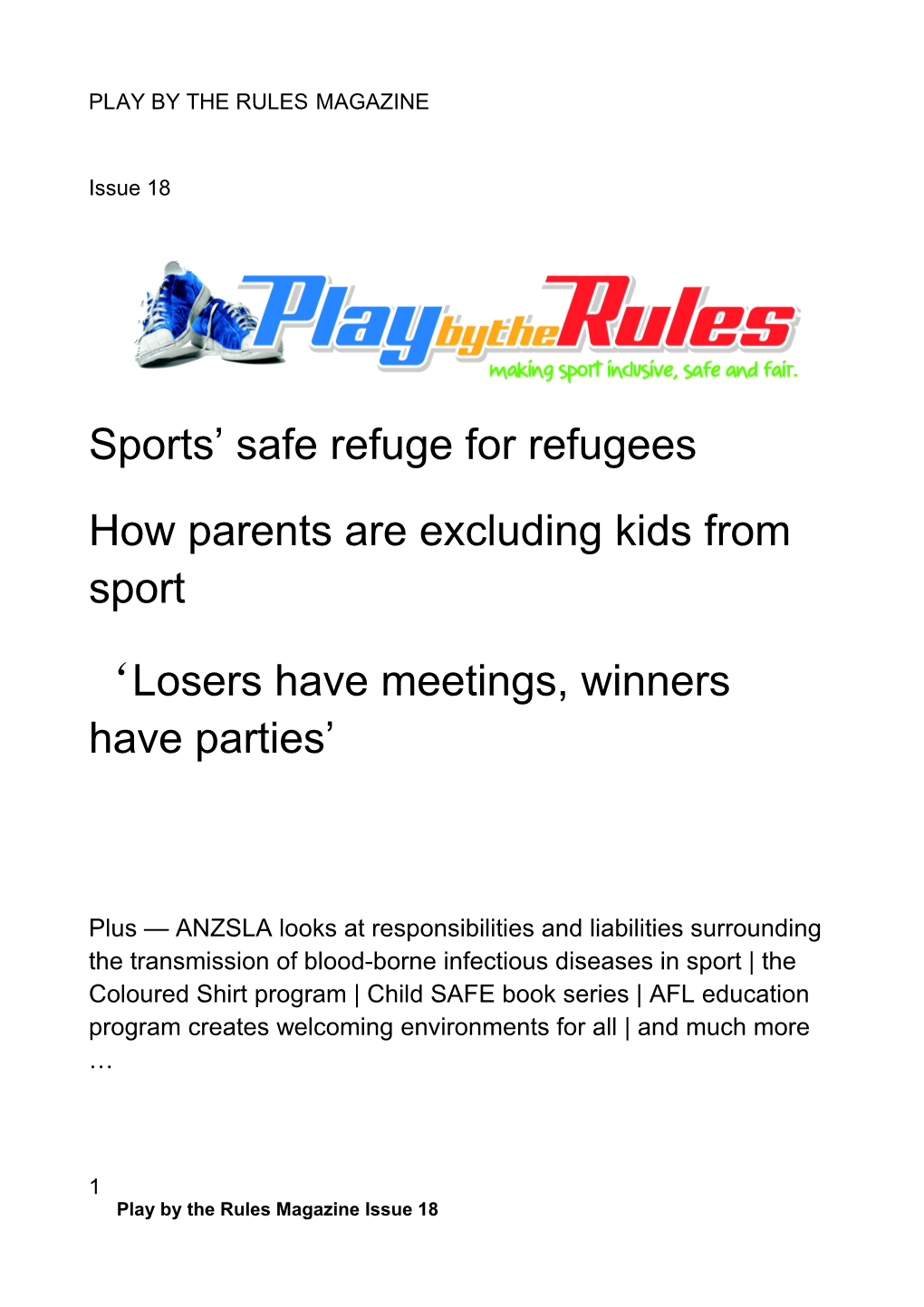 How Parents Are Excluding Kids from Sport