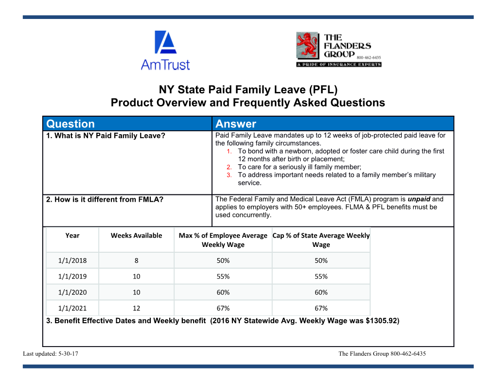 NY State Paid Family Leave (PFL)