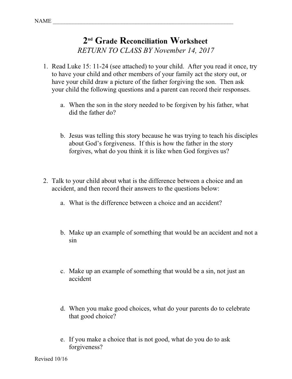 5Th Grade Reconciliation Worksheet #1