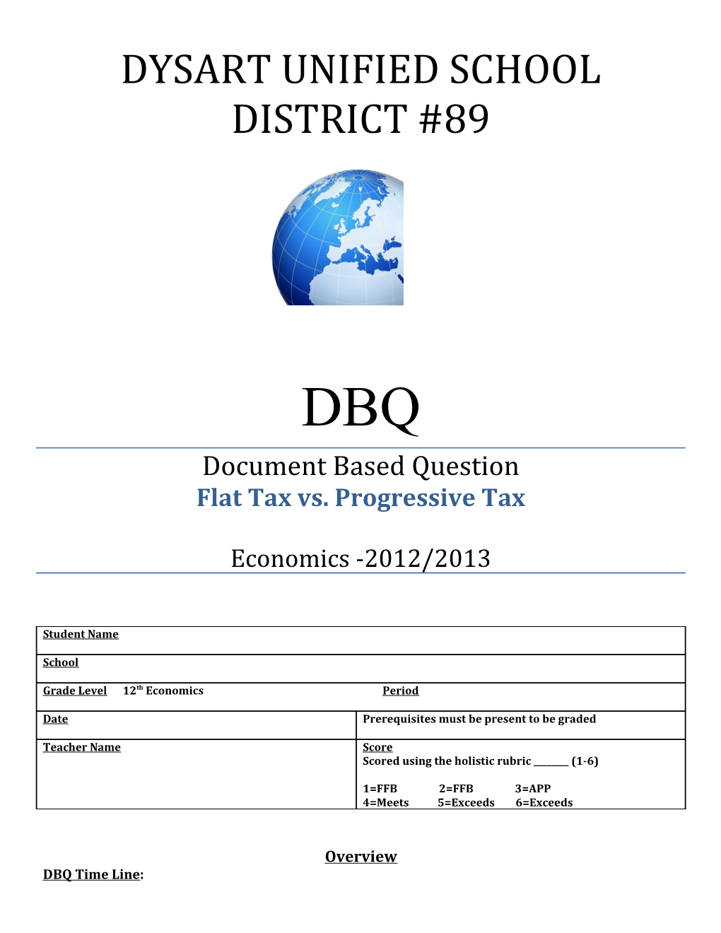 Day 1: Introduction of Prompt and Grading Procedures/Document Analysis/Notes/Trigger Questions