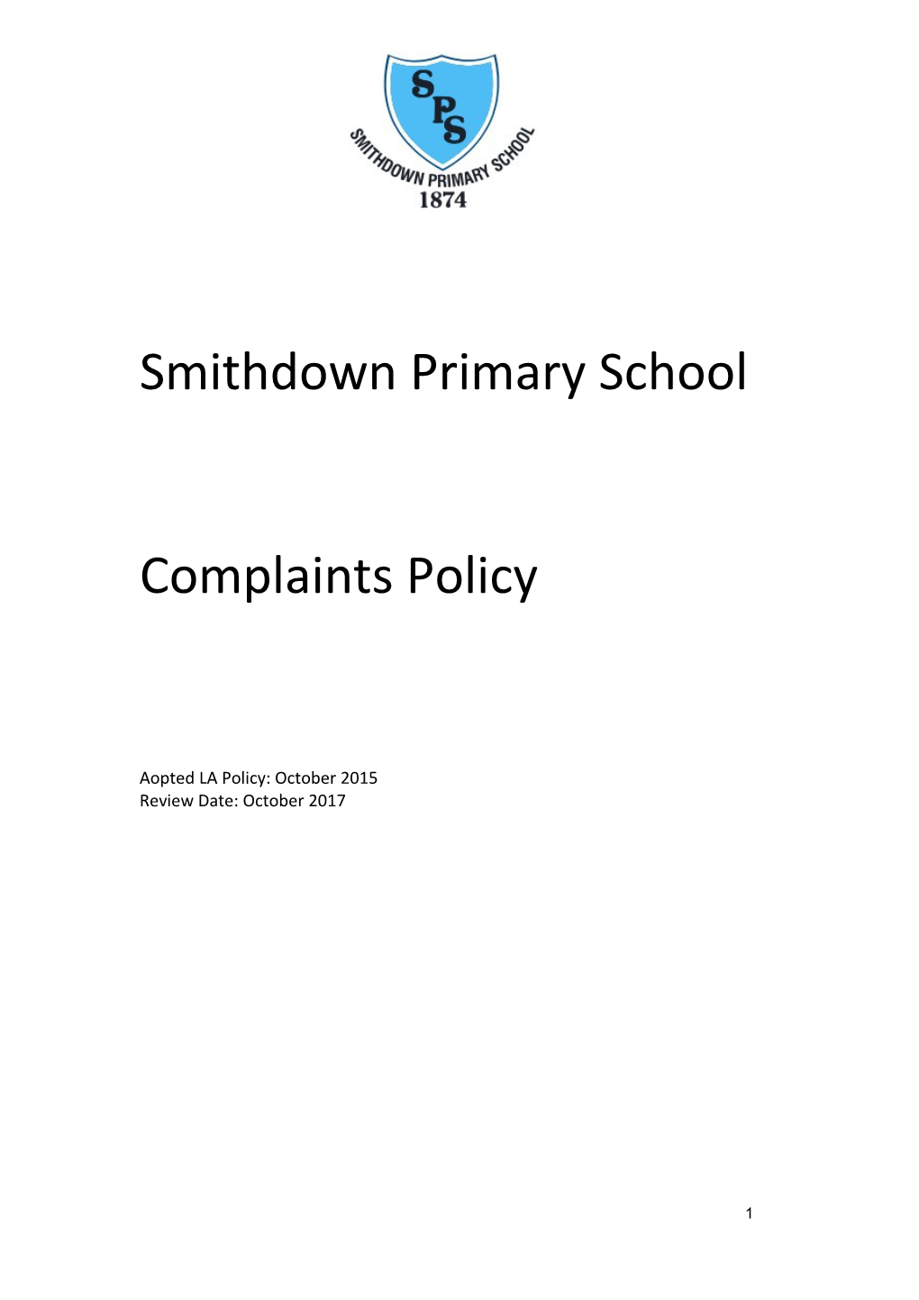 School Complaints Procedure