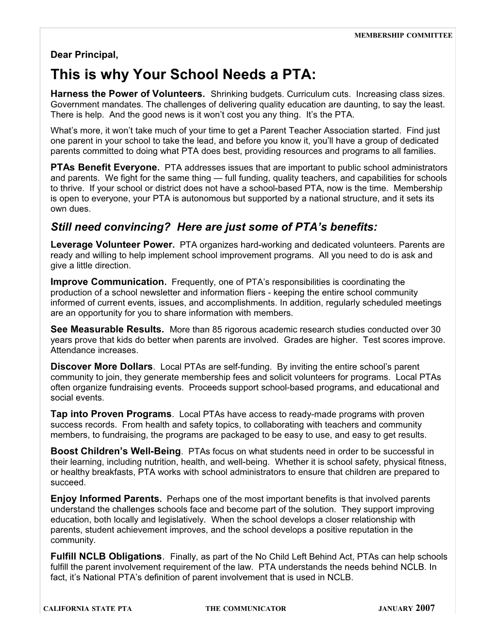 Why Your School Needs a PTA