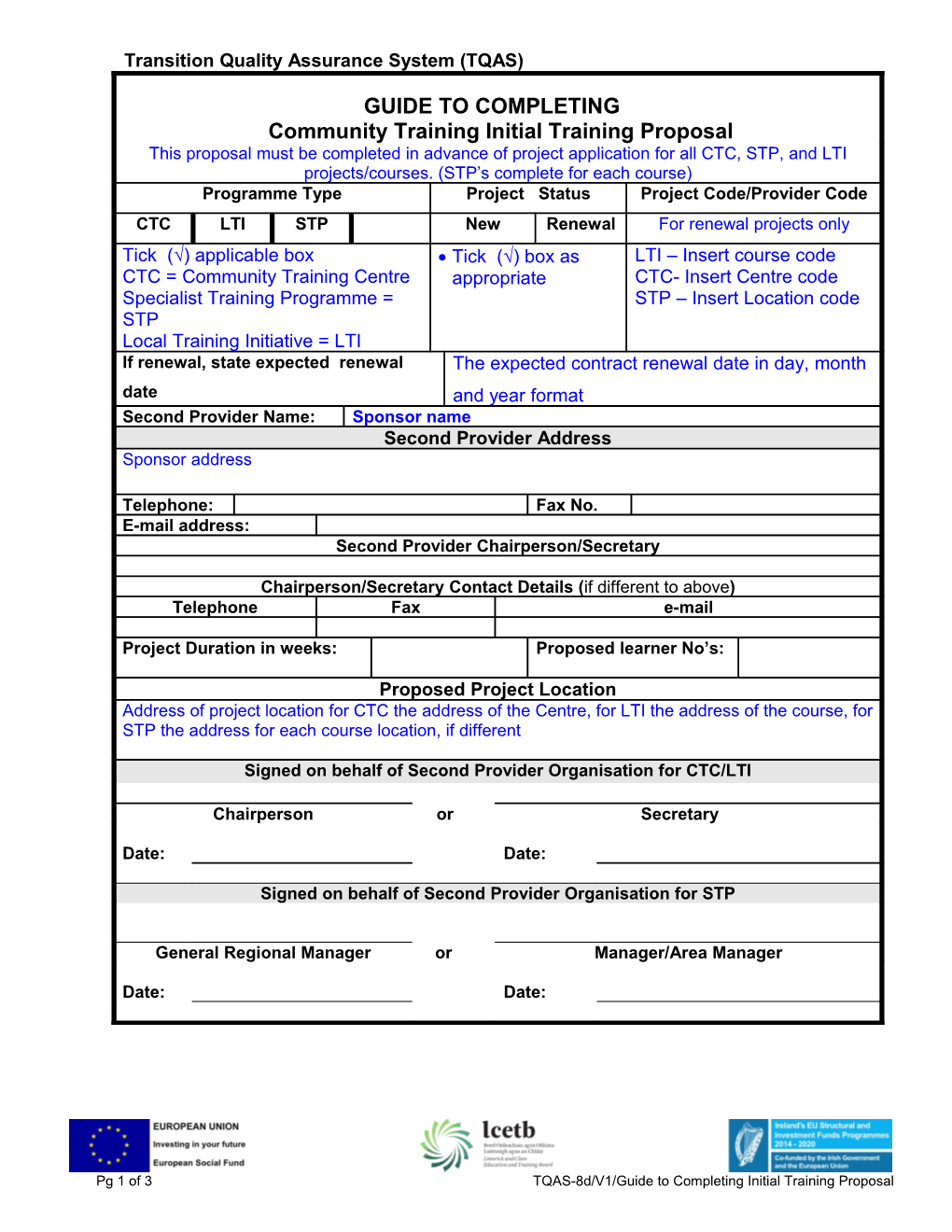 Transition Quality Assurance System (TQAS)