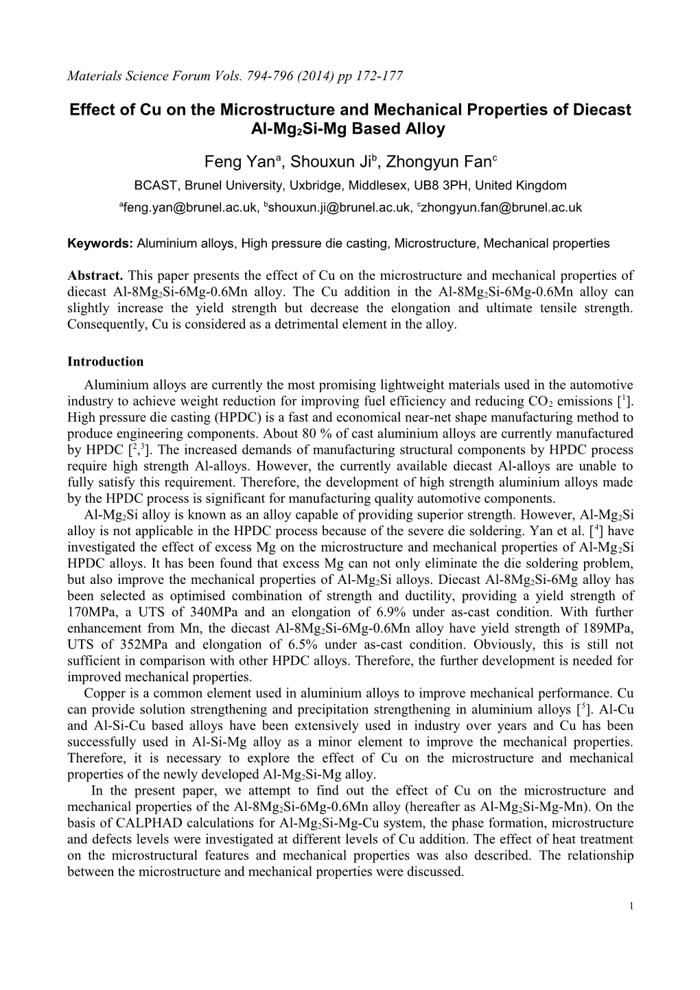 Microstructure and Mechanical Properties of Ductile Aluminium Alloy Manufactured by Recycled