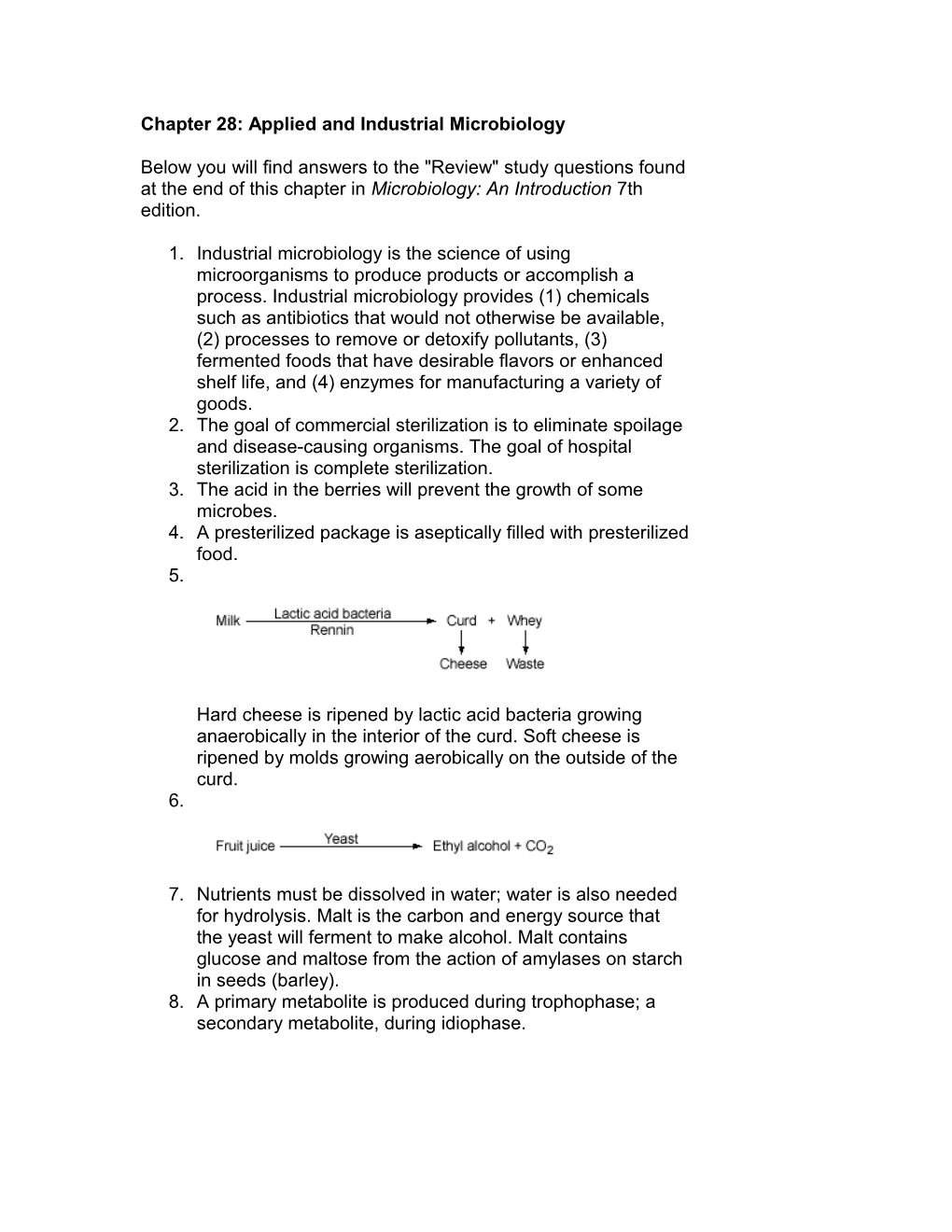 Chapter 28: Applied and Industrial Microbiology