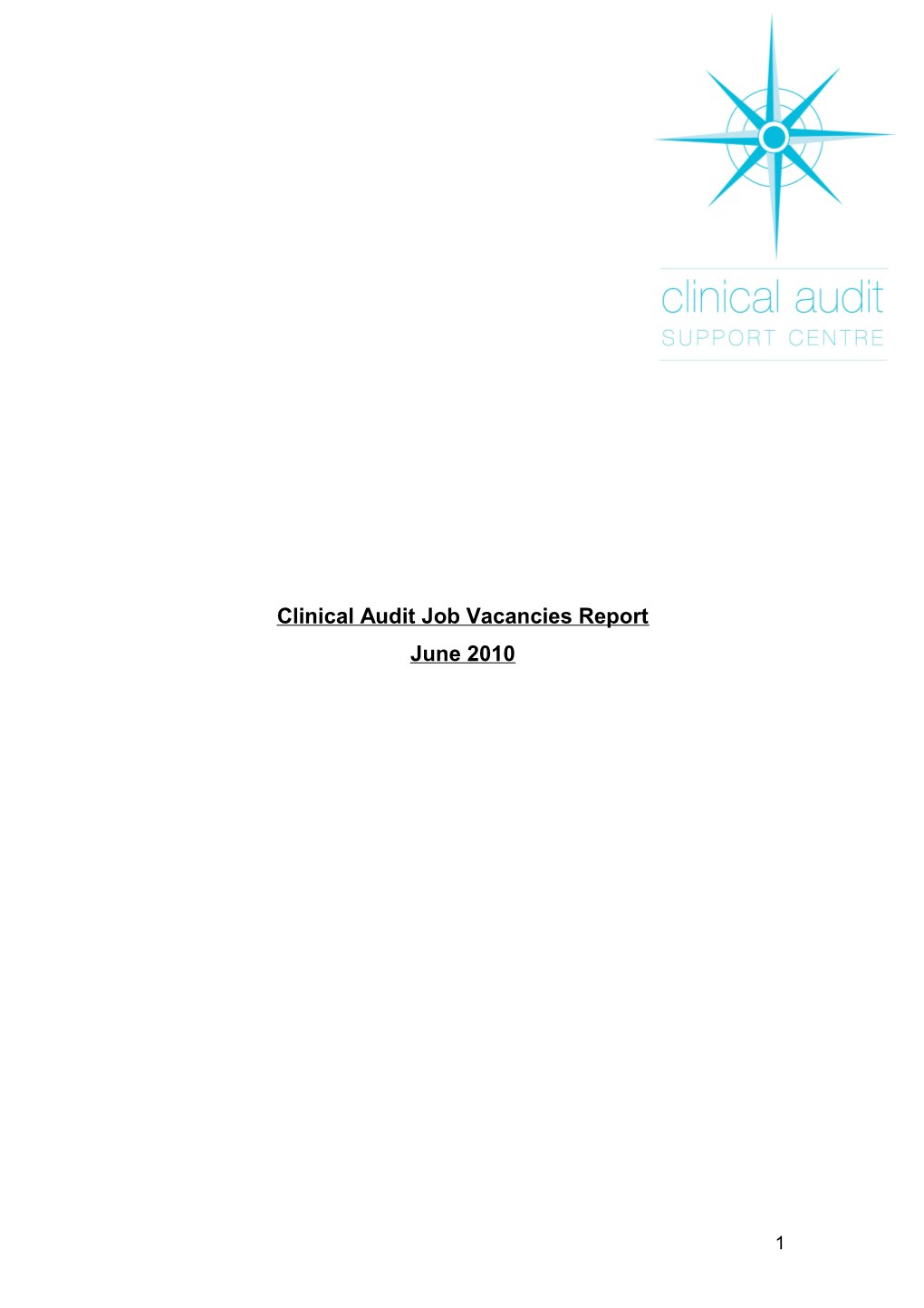 Clinical Audit Job Vacancies Report