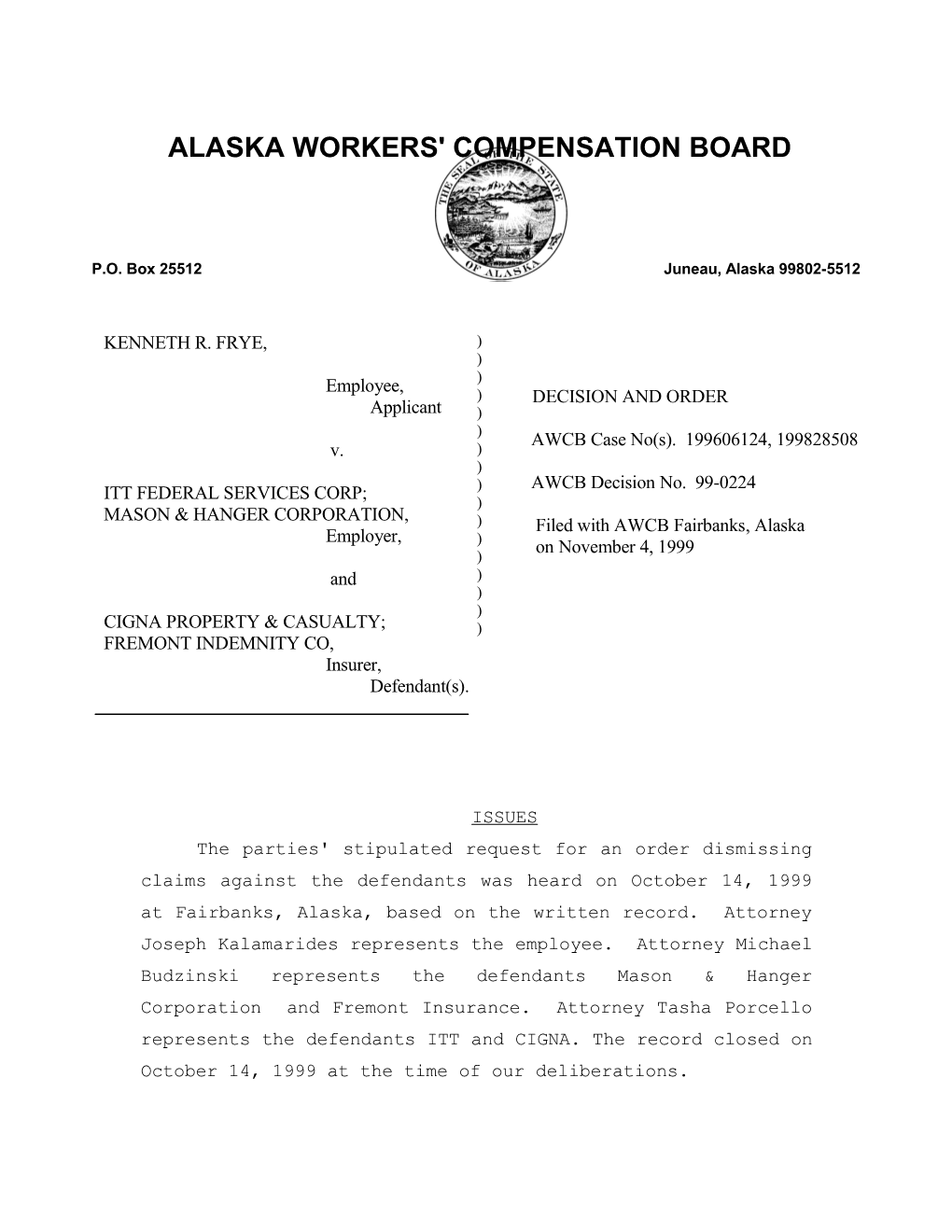 Alaska Workers' Compensation Board s25