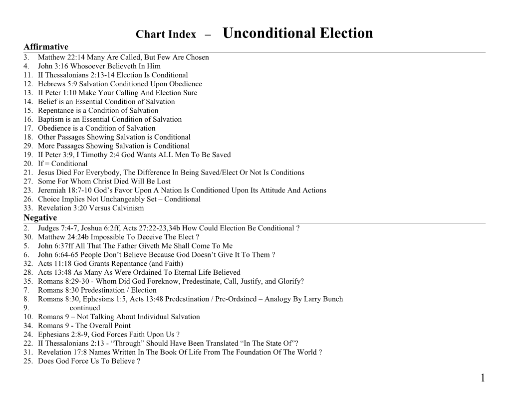 Chart Index Unconditional Election
