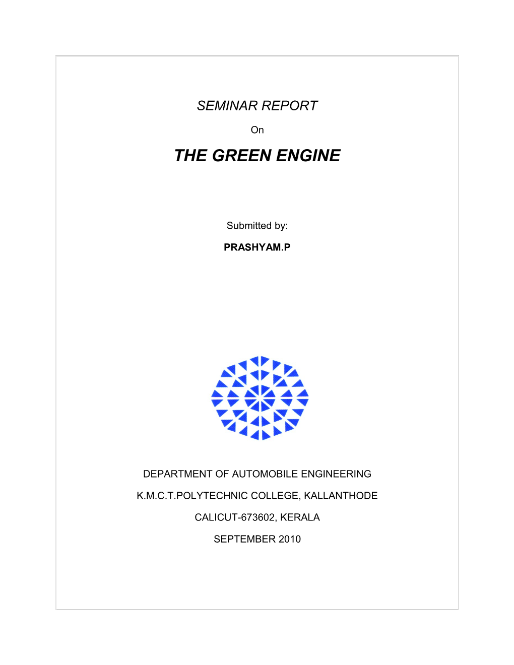 The Green Engine