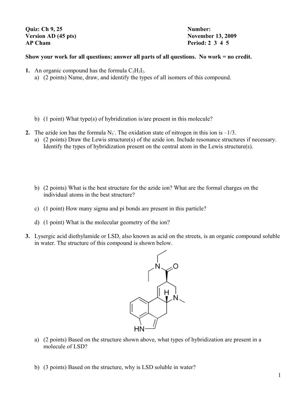 Quiz: Ch 9, 25 Number