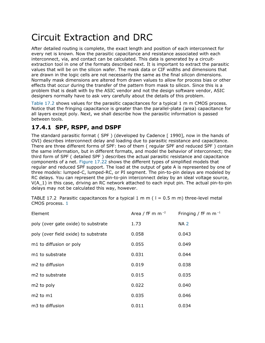 Circuit Extraction and DRC