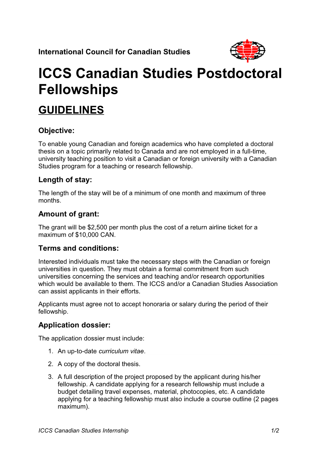 International Council for Canadian Studies (ICCS)