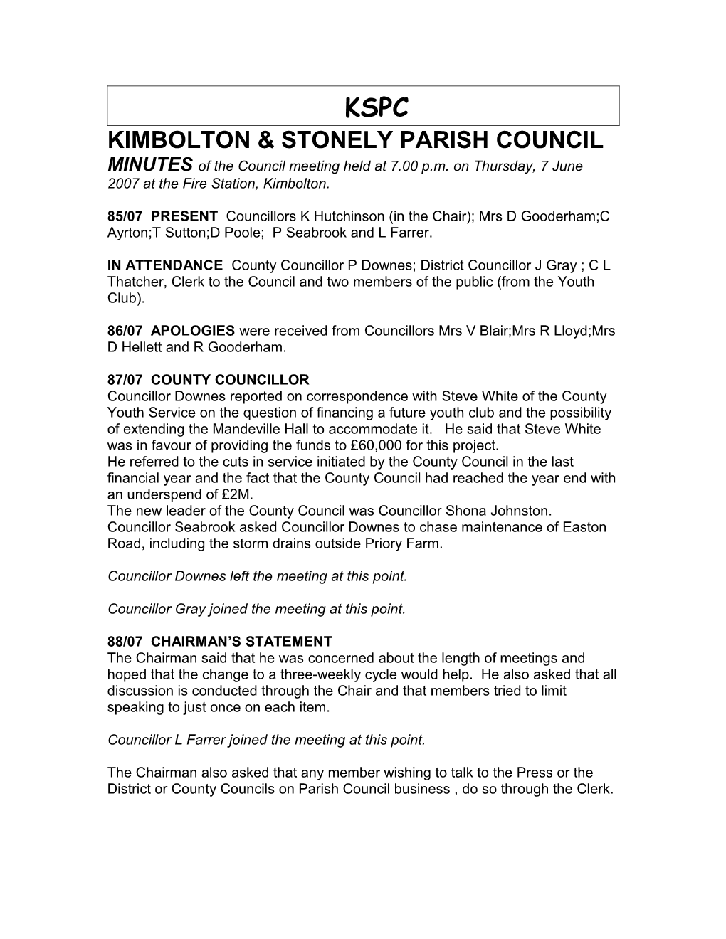 Kimbolton & Stonely Parish Council s2