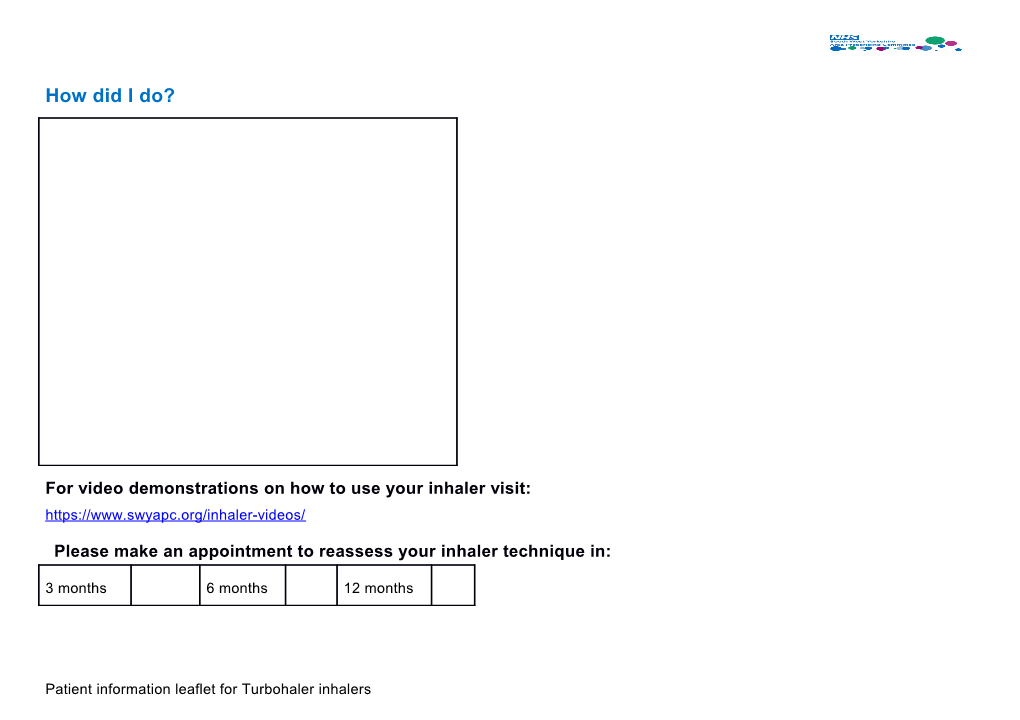 For Video Demonstrations on How to Use Your Inhaler Visit s1