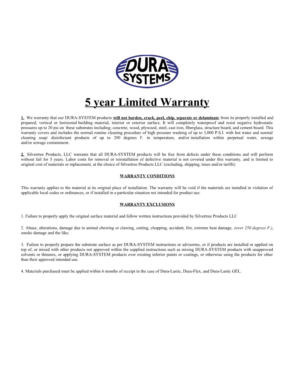 Residential Basement Lifetime Warranty